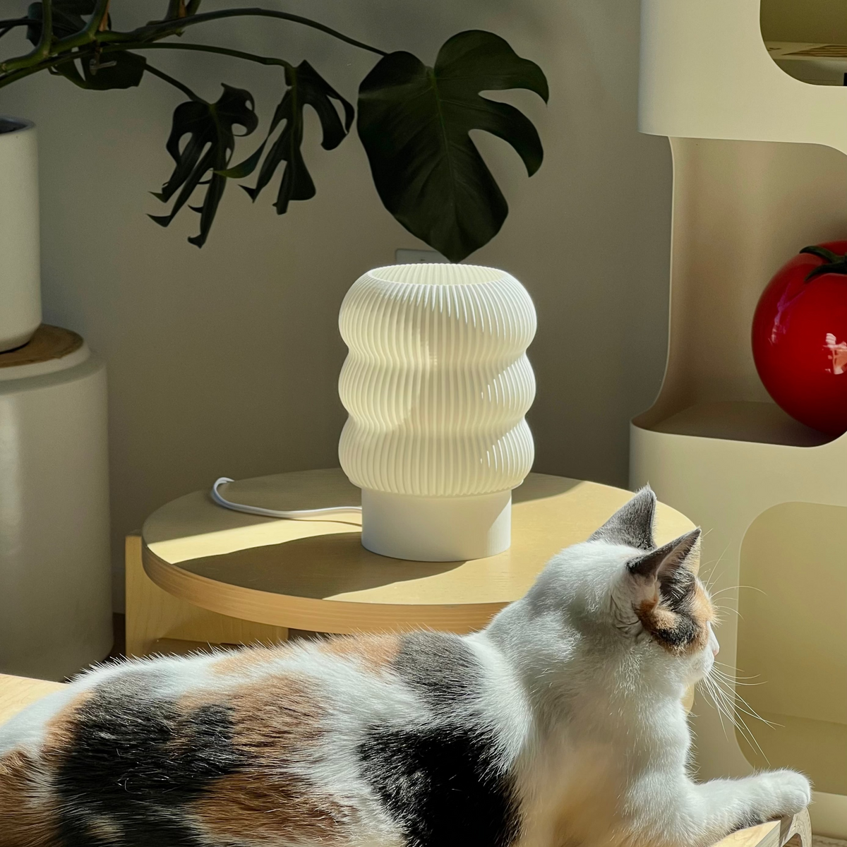 Lola Table Lamp — Cream