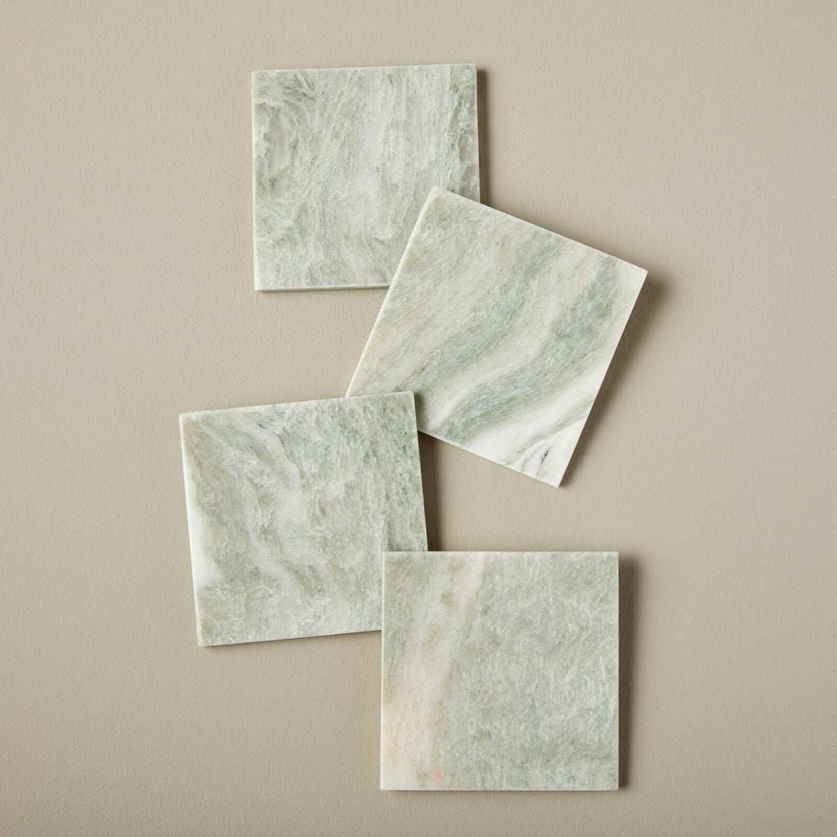 Lady Onyx Coasters, Set of 4 — Square
